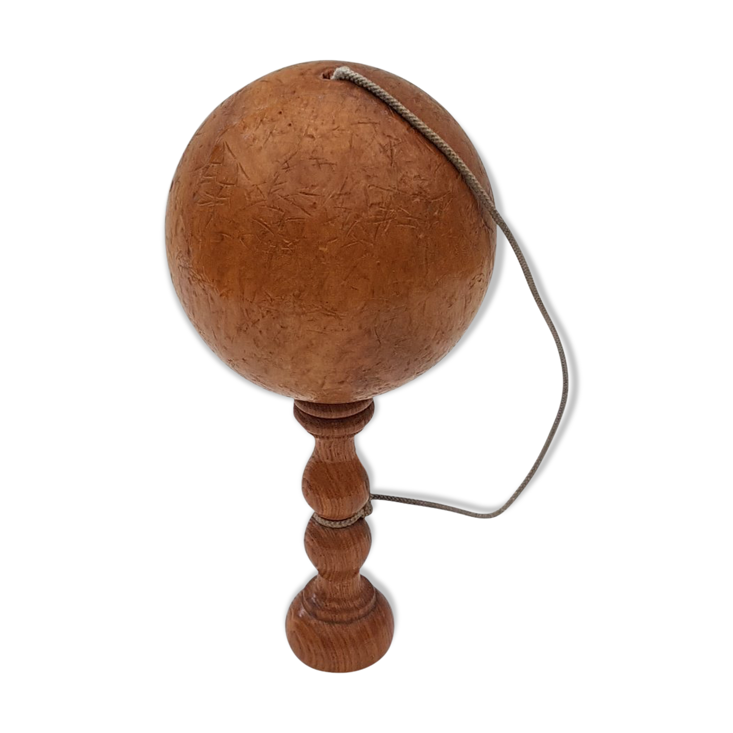 Large old light wood Bilboquet