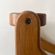 Chaise scandinave vintage en orme et corde tressée, design 1950