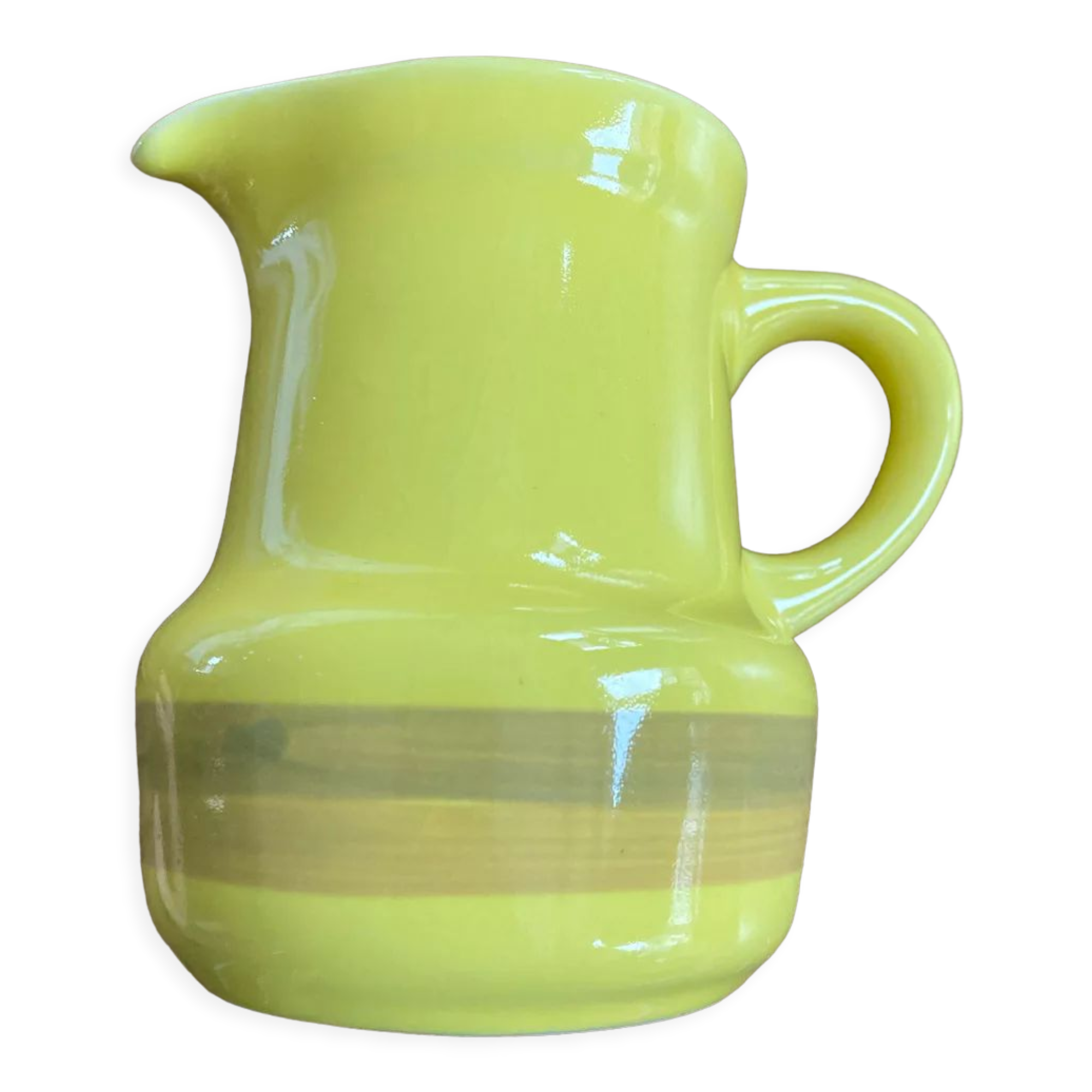 Saint Amand earthenware milk jug