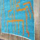 Large Moroccan rug made of natural wool, dimensions 250x150 cm, handmade.