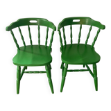 Pair of 1970s bistro chairs