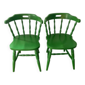 Pair of 1970s bistro chairs