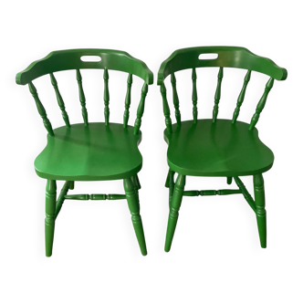 Pair of 1970s bistro chairs