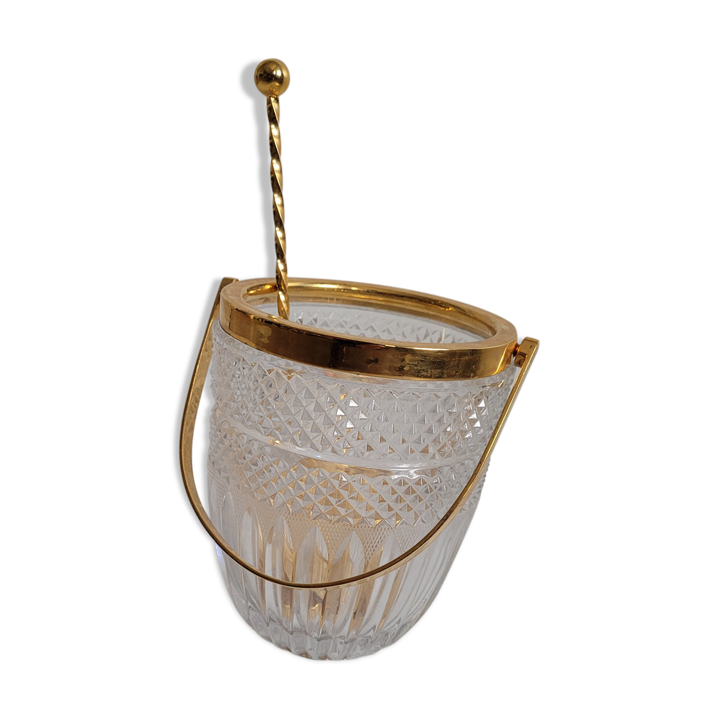 Golden ice bucket