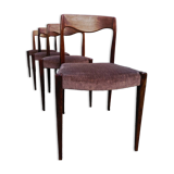 SET 4 Chaises Design Niels Otto Møller 1960
