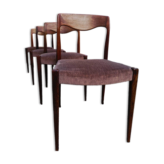 SET 4 Chaises Design Niels Otto Møller 1960