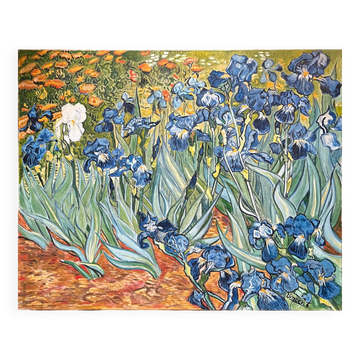 HST painting Copyist work V. Van Gogh "Irises" ukiyo-e