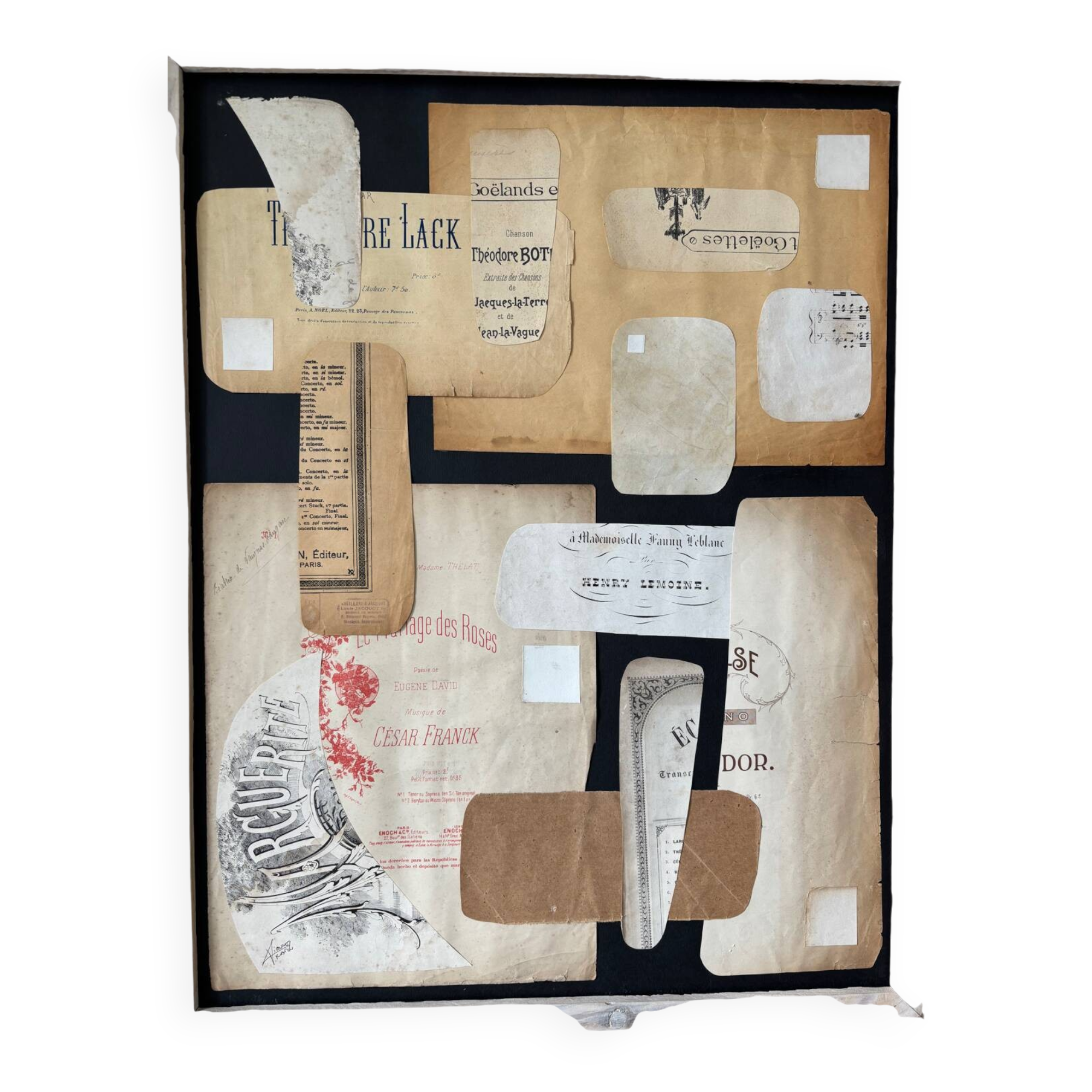 Modern signed collage