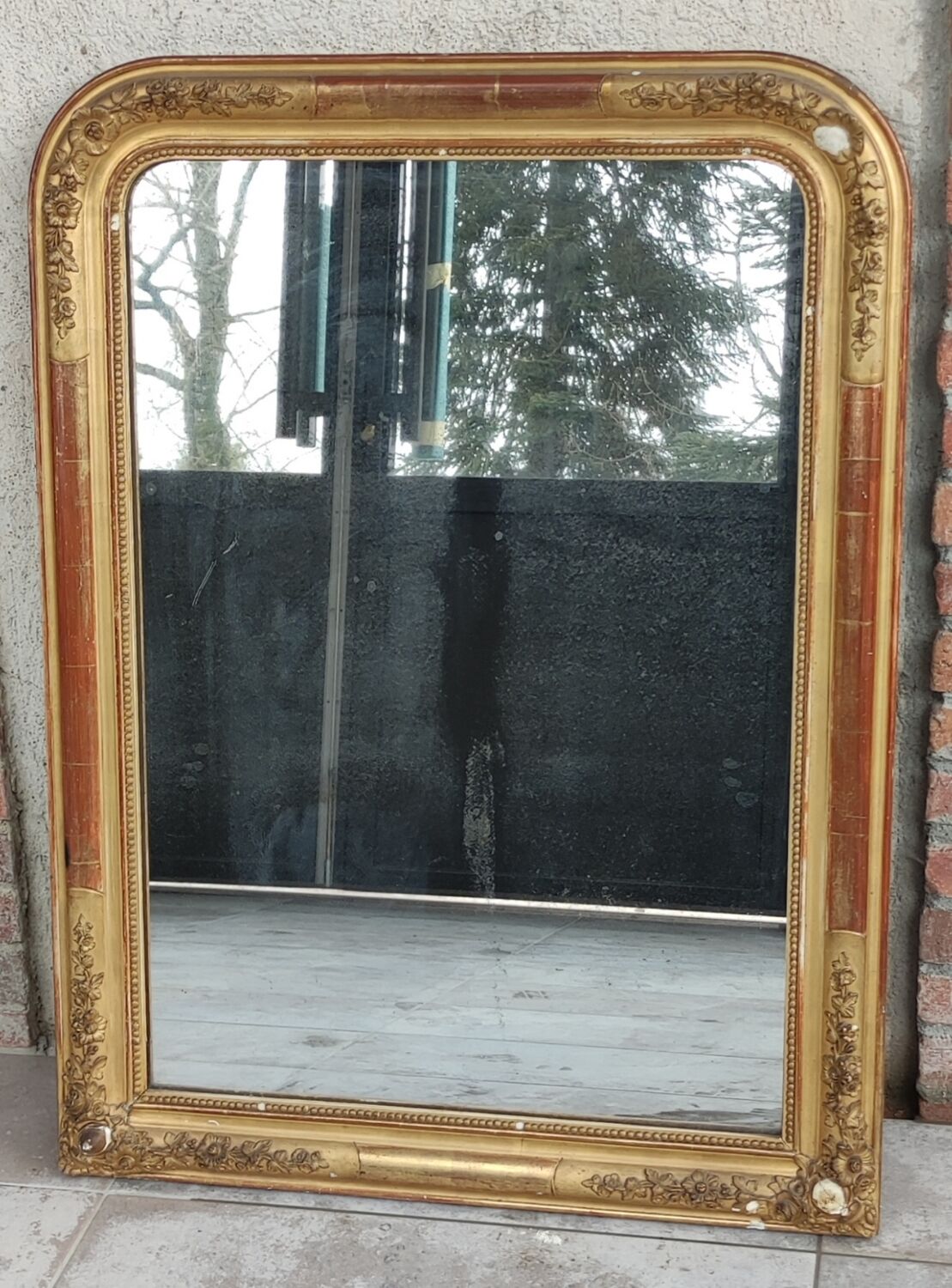 Gilded mirror Louis Philippe 71x94cm