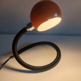 Targetti orange lacquered snake lamp