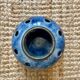 Blue ceramic flower vase