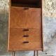 Vintage secretary in light oak veneer 1960