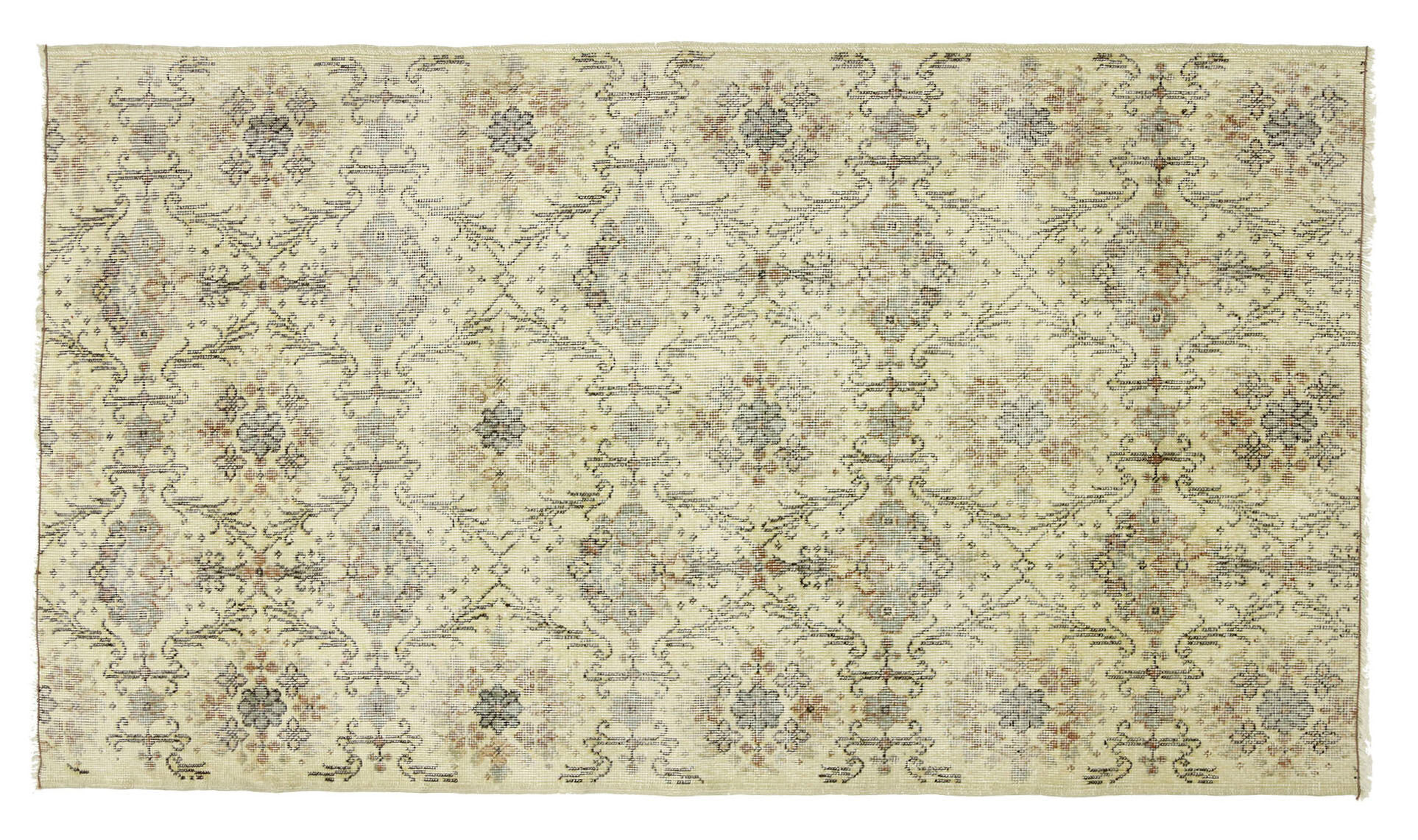 Anatolian handmade vintage rug 210 cm x 115 cm