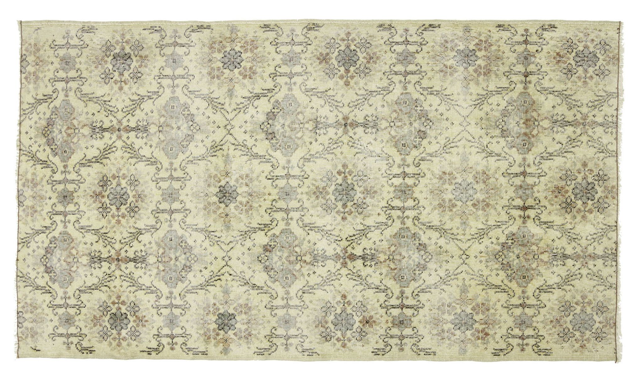Anatolian handmade vintage rug 210 cm x 115 cm