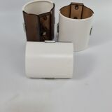 Three polish wall lamps by staczyk 80s