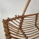 Basket newspaper holder rattan magazines