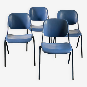 4 Vintage Stacking Chairs by Helmut Starke for Marko