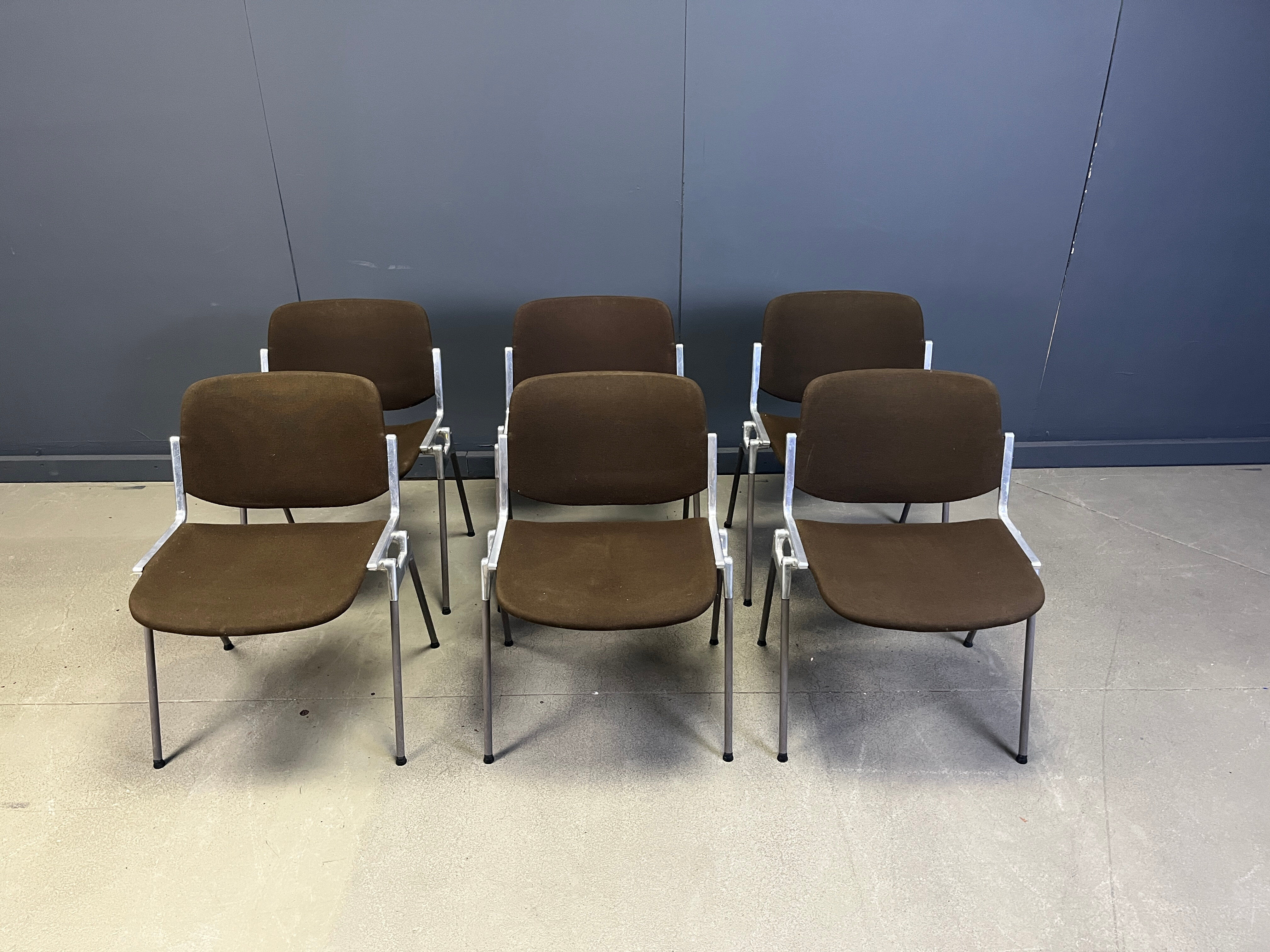 Vintage DSC 106 side chairs by Giancarlo Piretti for Castelli - set of 6