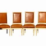 Set of 14 Louis XVI style lacquered chairs
