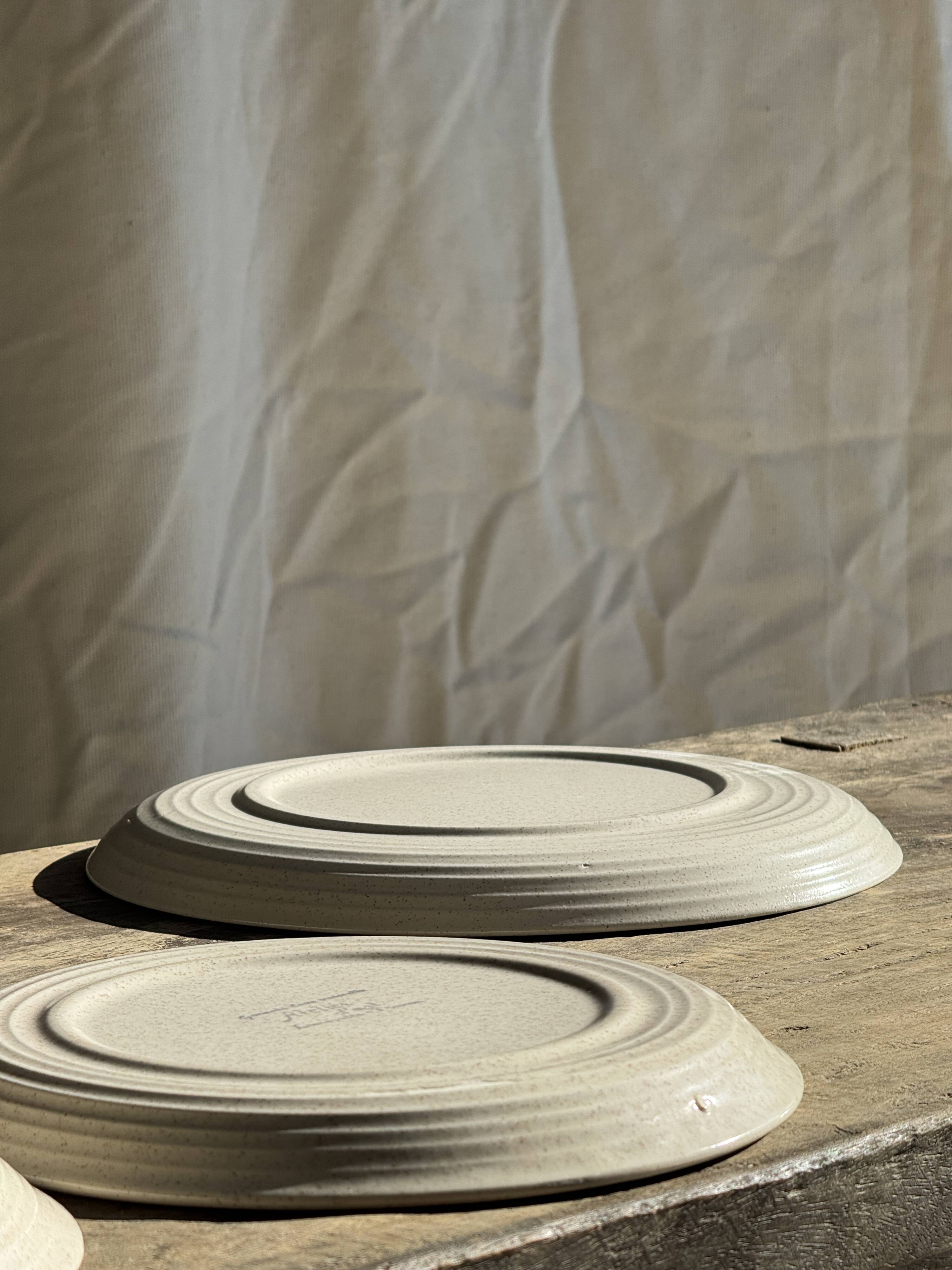 Lunéville table service Art Workshop 8 plates and 2 serving dishes