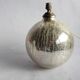 Pied lampe art déco boule de verre mercurisé craquelé