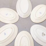 Set of 6 old earthenware dishes