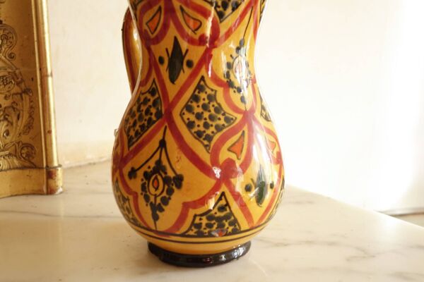 Carafe marocaine Safi – Pichet en céramique traditionnel vintage