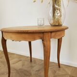Round wooden table