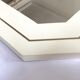 Mirror ivory lacquer with Jean Claude mahey 1970/1980 - 71x70cm