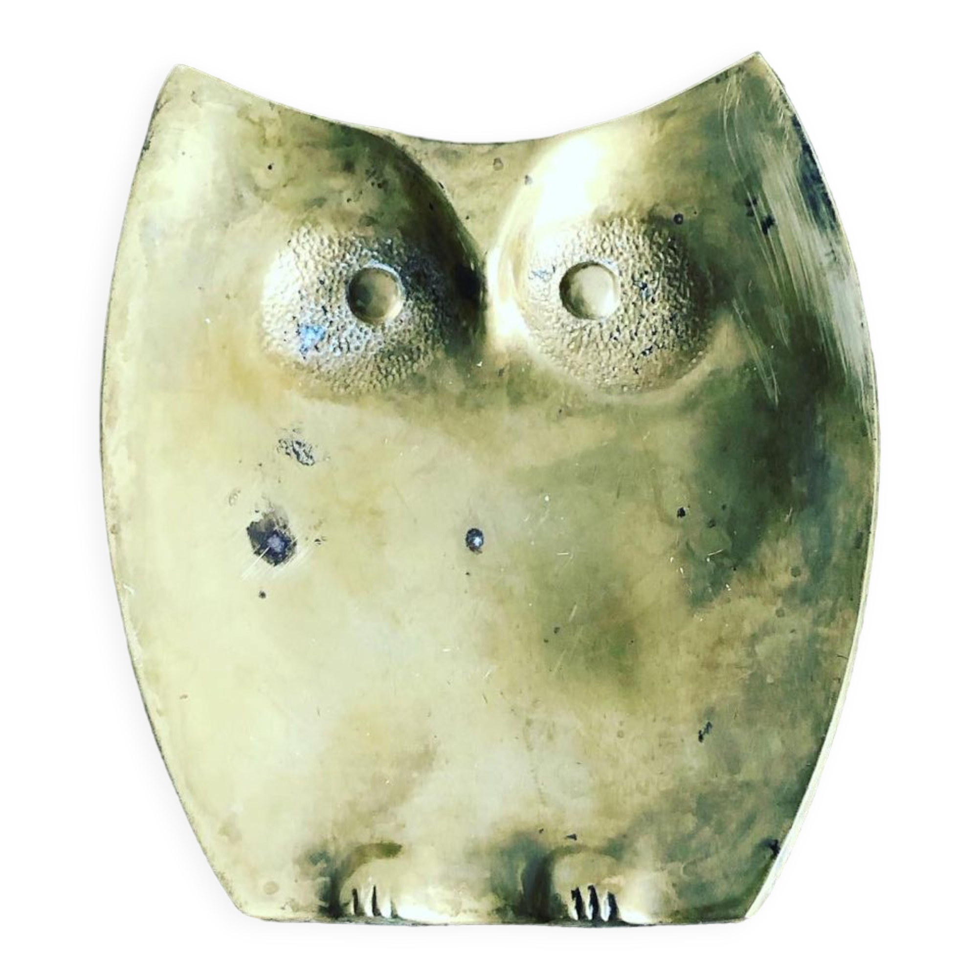 Vide poche hibou en laiton