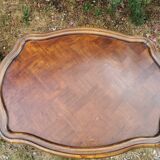Small side table in walnut and marquetry