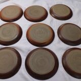 Set of 9 sandstone plates