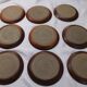 Set of 9 sandstone plates