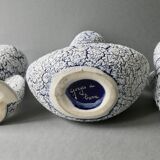 Trio of tense ceramic vases, 70s