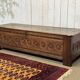 18th-century Breton chestnut bank bench