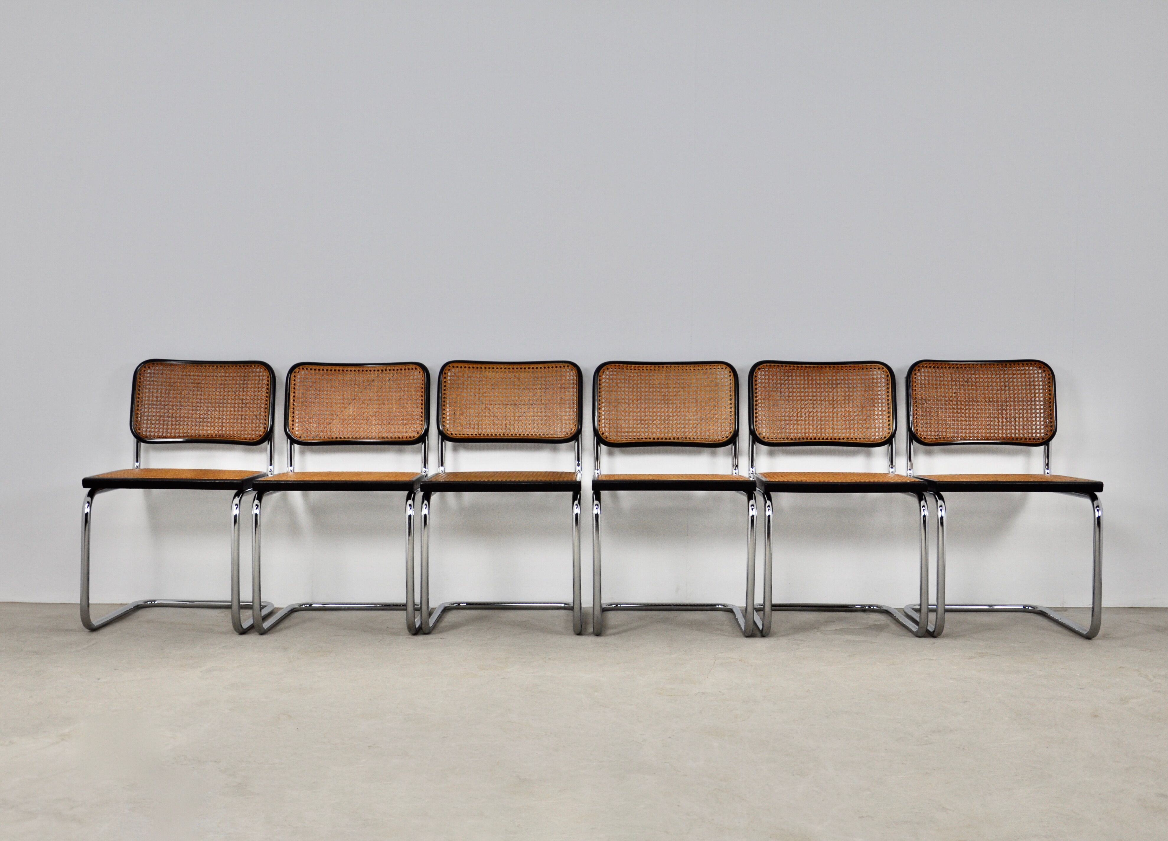 Set of 6 chairs B32 By Marcel Breuer