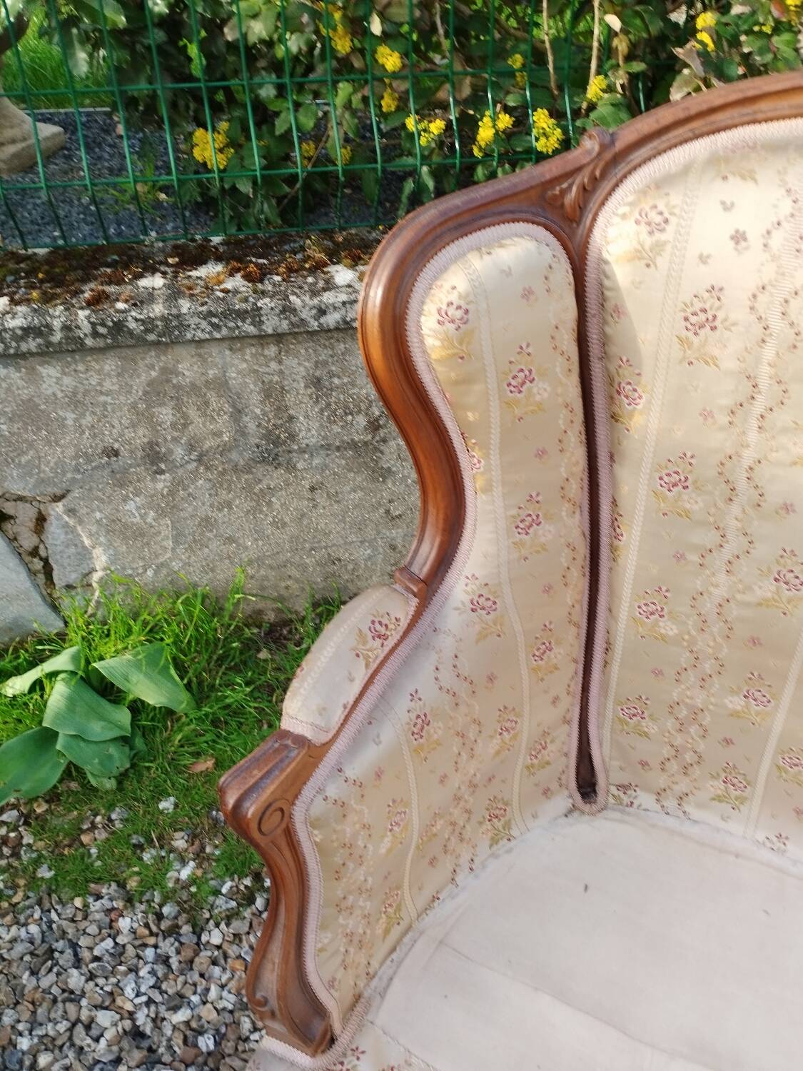 Paire de fauteuils anciens style louis xv