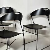2 Hannes Wettstein dining chairs for Baleri Italia Juliette model