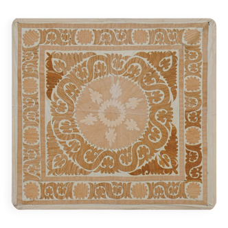 Vintage Turkish hand-knotted rug 132x138 cm