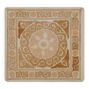 Vintage Turkish hand-knotted rug 132x138 cm