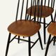 Set of 4 vintage wooden chairs, 1960s