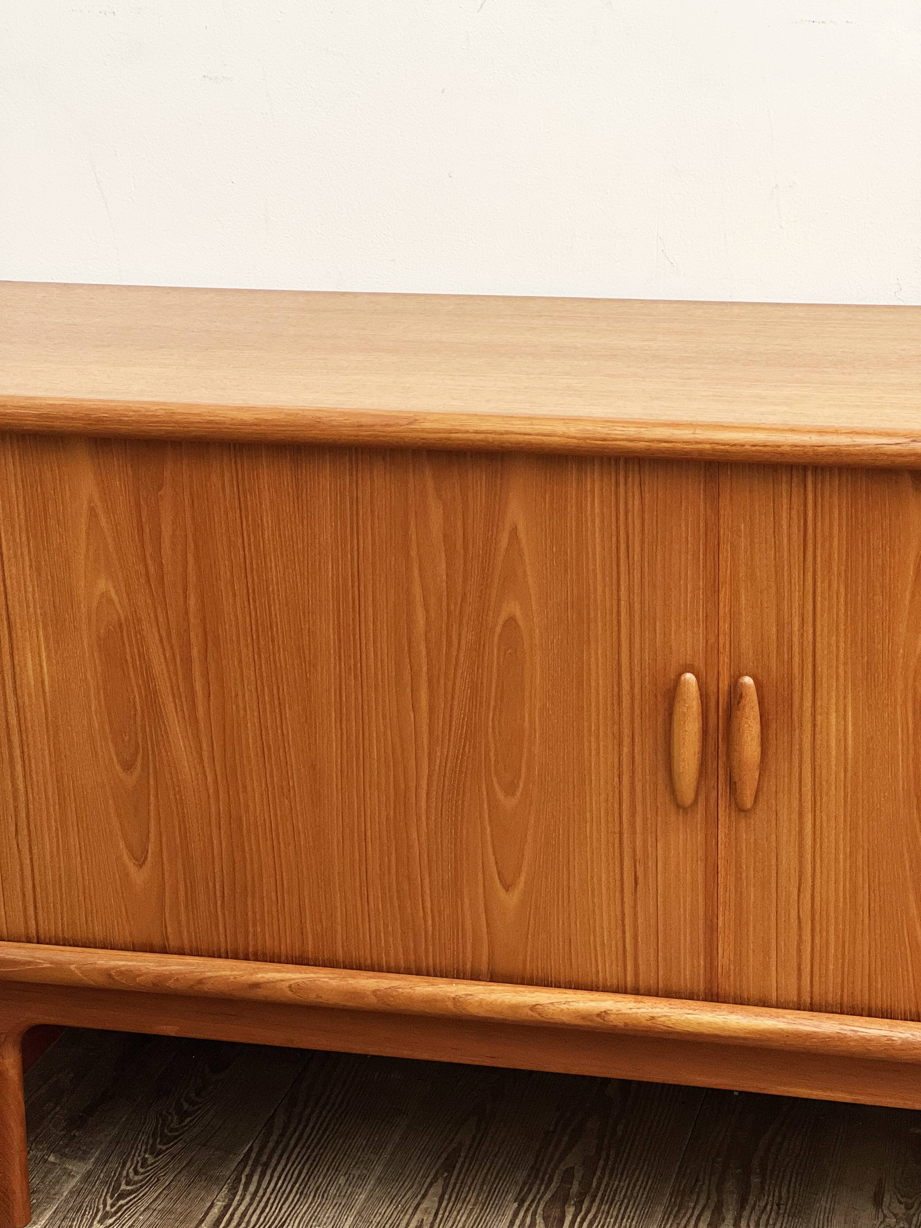 Danish Mid-Century Modern Sideboard in Teak with Tambour Doors by Dyrlund, Denmark
