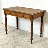 Louis XVI style solid oak desk