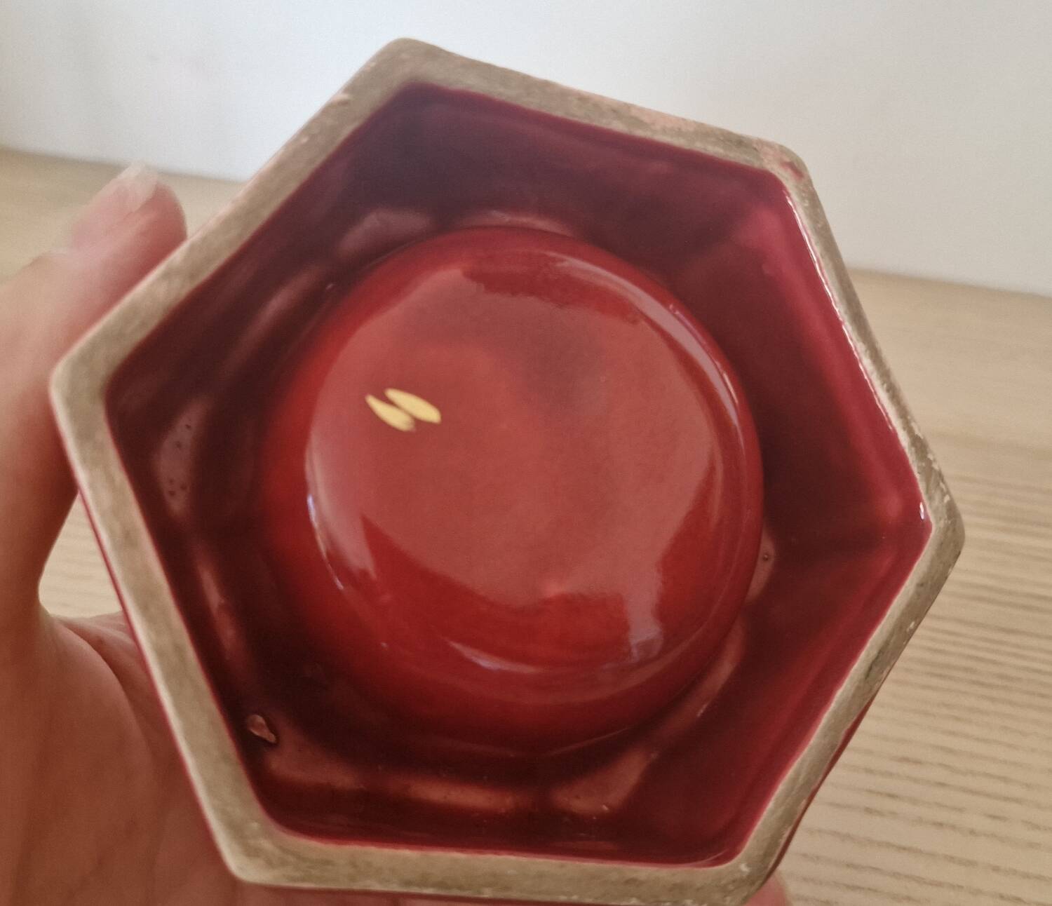 Art Deco earthenware ashtray