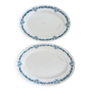 Lot de 2 plats ovale - terre