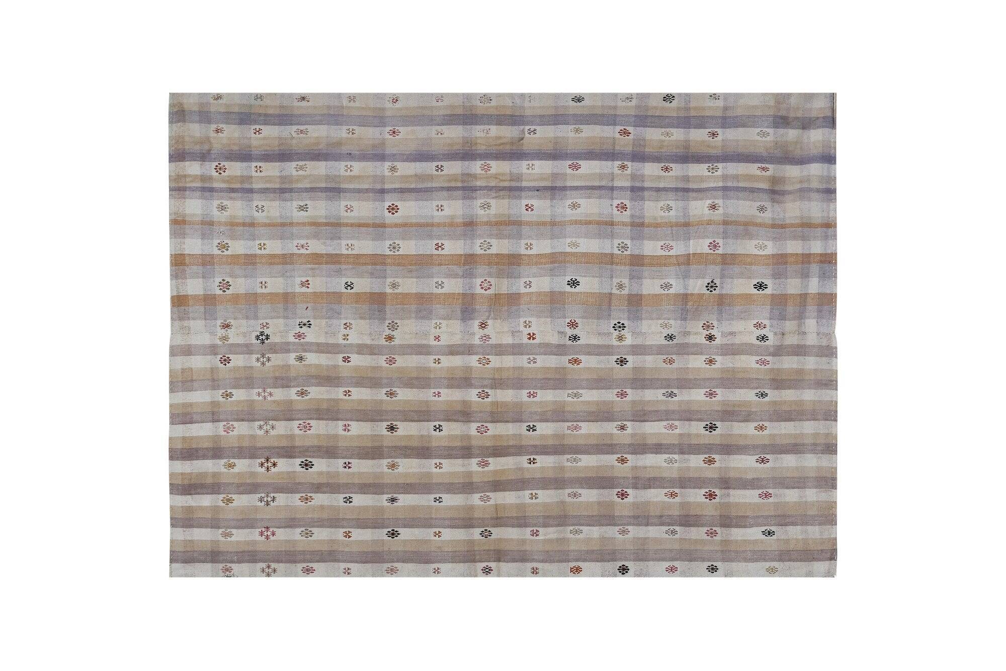 Vintage Turkish kilim handwoven 182x260 cm