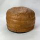Round leather pouf De Sede from the 1970s.