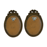 Brass frames with a knot