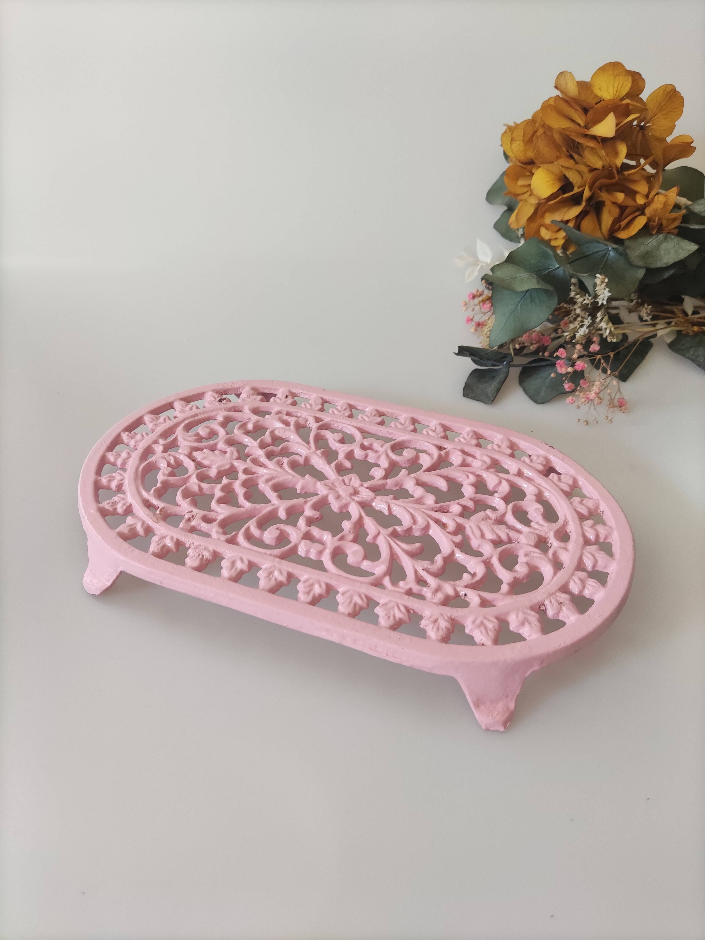 Pink cast iron underside