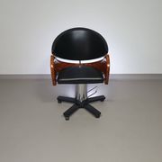 4 chaises de barbier italiennes des années 80, réglables en hauteur